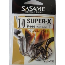 Anzois Sasame Super-X Nº1/0 F-910 Black Nickel